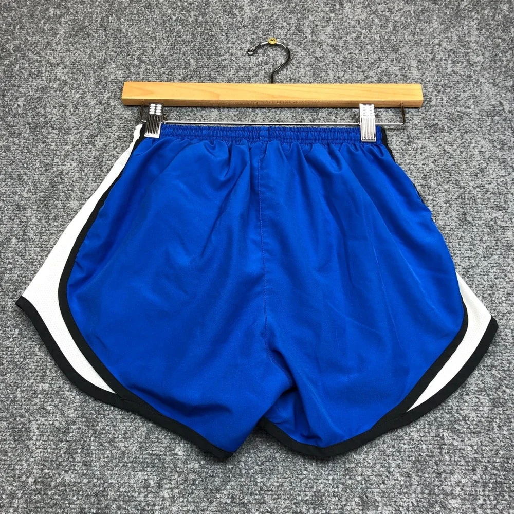 Nike Dri-FIT Tempo Running Shorts Royal Blue White Mesh Trim Womens XS